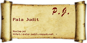 Pala Judit névjegykártya